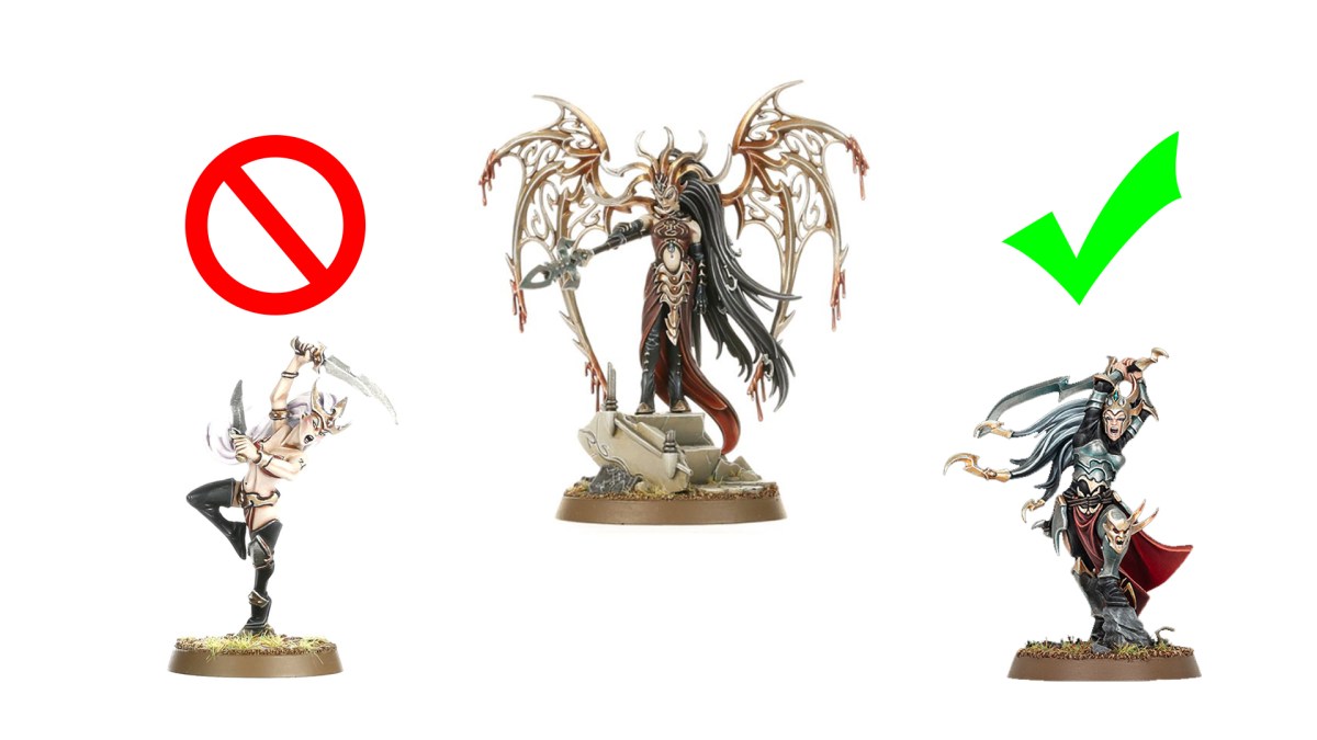 Morathi-Khaine gone woke? Acolytes wearing pants,&nbsp;shirts